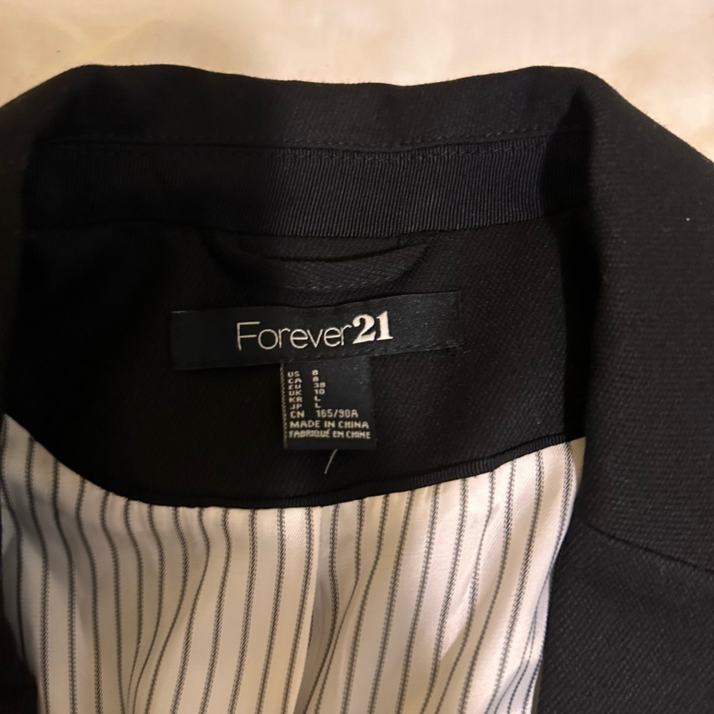 Blazer with pinstripe inside